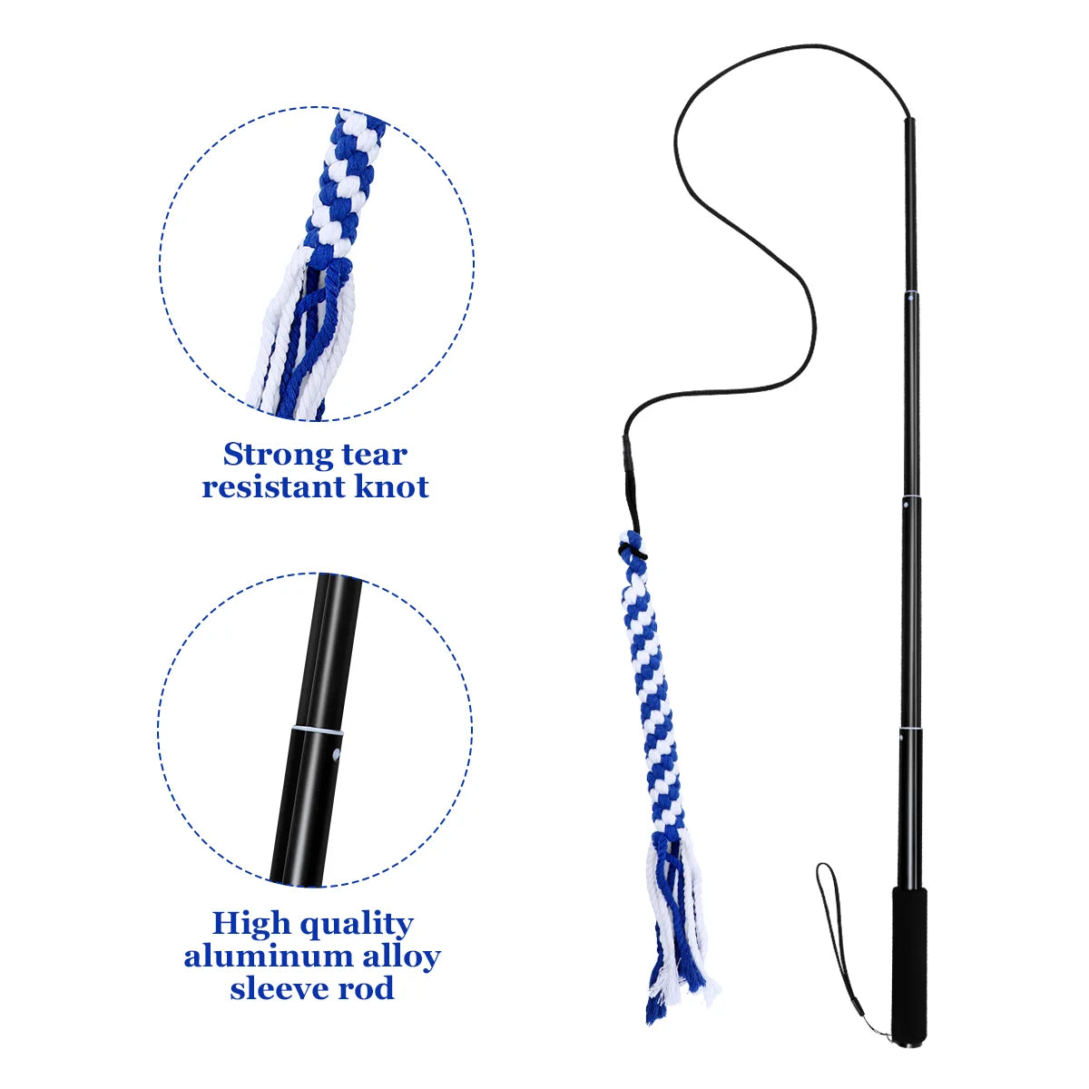 Telescopic Dog Teaser Toys Camera Pet Pole Interactive Puppy Extendable Flirt Child
